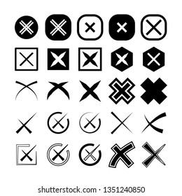 wrong mark symbols set