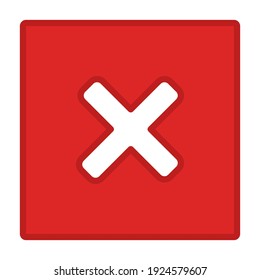 Wrong marks, Cross marks, Rejected, Disapproved, No, False, Not Ok, Wrong Choices, Task Completion, Voting. - vector mark symbols in red. Isolated icon.