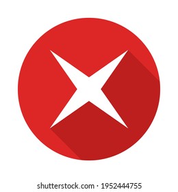 Wrong marks, Cross marks, Rejected, Disapproved, No, False, Not Ok, Wrong Choices, Task Completion, Voting. - vector mark symbols in red. Isolated icon.