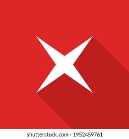 Wrong marks, Cross marks, Rejected, Disapproved, No, False, Not Ok, Wrong Choices, Task Completion, Voting. - vector mark symbols in red. Isolated icon.