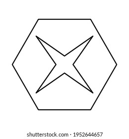 Wrong marks, Cross marks, Rejected, Disapproved, No, False, Not Ok, Wrong Choices, Task Completion, Voting. - vector mark symbols. Black outline design. Isolated icon.
