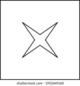 Wrong marks, Cross marks, Rejected, Disapproved, No, False, Not Ok, Wrong Choices, Task Completion, Voting. - vector mark symbols. Black outline design. Isolated icon.