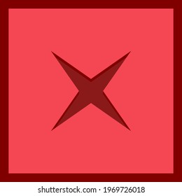 Wrong marks, Cross marks, Rejected, Disapproved, No, False, Not Ok, Wrong Choices, Task Completion, Voting. - vector mark symbols in red. Isolated icon.