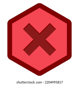 Wrong marks, Cross marks, Rejected, Disapproved, No, False, Not Ok, Wrong Choices, Task Completion, Voting. - vector mark symbols in red. Isolated icon.