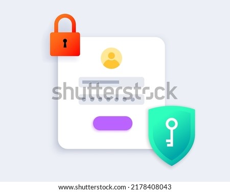 Wrong password concept. Access denied. Personal data protection on the internet. Warning message on the smartphone. Incorrect data entering. Trying to enter to private account vector illustration.