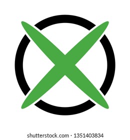 wrong symbol or X mark