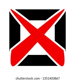 wrong symbol x mark stock vector royalty free 1351403867 shutterstock