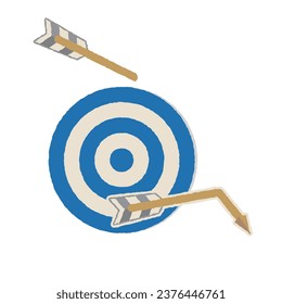 Wrong target simple illustration material