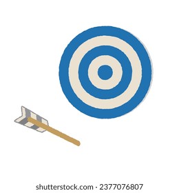 Wrong target simple illustration material