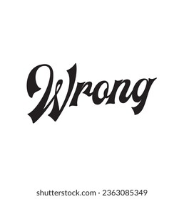 wrong text on white background.