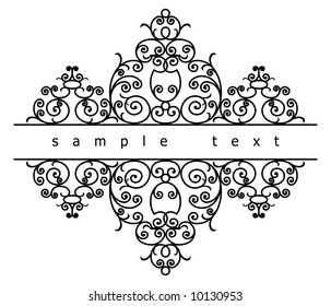 wrought iron elements (vector)