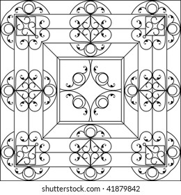 Wrought Iron Fire place grill, wall decor, wall hanging design