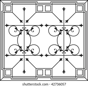 Wrought Iron Fire place grill, wall decor, wall hanging design