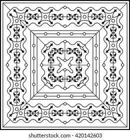 Wrought Iron Fireplace Grill Vector Art