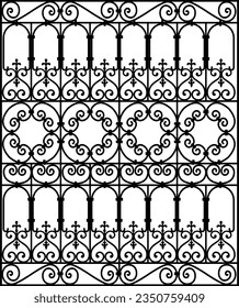 wrought iron frame iron fence design vector metal morocco 