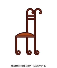 wrought iron frame isolated icon vector illustration design