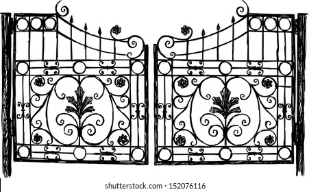 Wrought Iron Gate