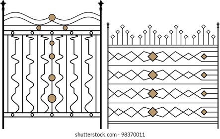 Wrought iron gate