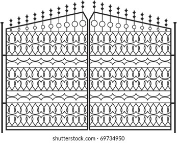 Wrought Iron Gate, Door design