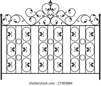 Wrought Iron Gate, Fence design