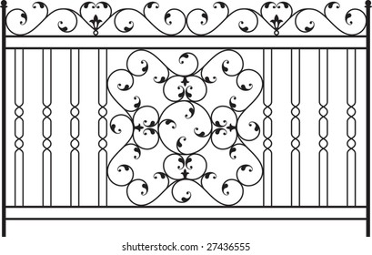 Wrought Iron Gate, Fence design