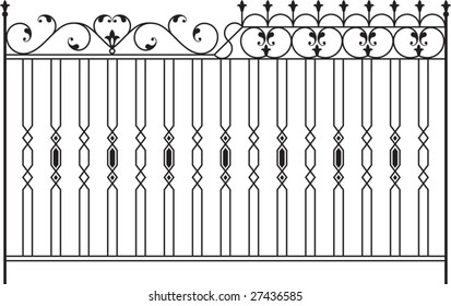 Wrought Iron Gate, Fence design