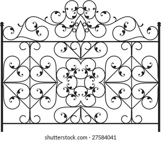 Wrought Iron Gate, Fence design