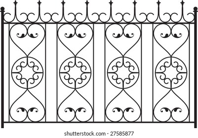 Wrought Iron Gate, Fence design
