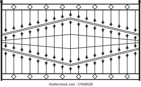 Wrought Iron Gate, Fence design