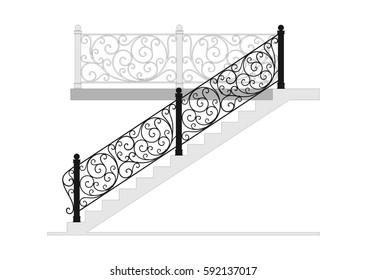 Wrought Iron Stairs