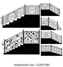 Wrought Iron Stairs Railing.