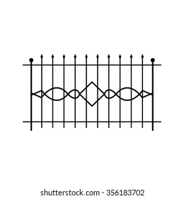 wrought-iron fence