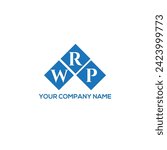 WRP letter logo design on white background. WRP creative initials letter logo concept. WRP letter design.
