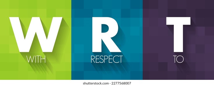 WRT - Con respecto al acrónimo, fondo conceptual