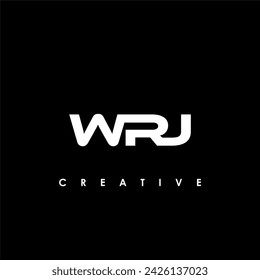 WRU Letter Initial Logo Plantilla de diseño de ilustración vectorial
