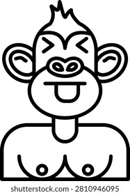 Wry Smile Icon vector Art Design Illustration