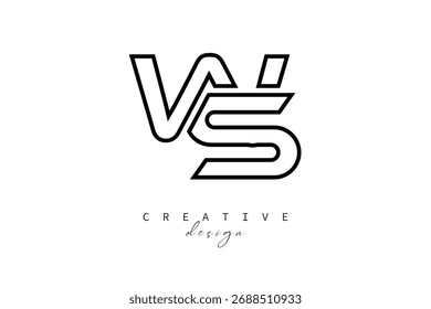 WS Creative Monogram Logo Design-Stock Creative Branding Design Concept