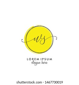 WS Initial beauty monogram logo vector