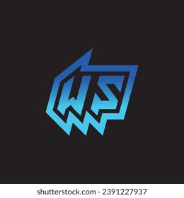 Soporte de diseño de logotipo de inspiración inicial de WS e ideas de clan de juegos