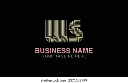 WS initial logo | initial based abstract modern minimal creative logo, vector template image. luxury logotype , real estate homie . typography . initials 