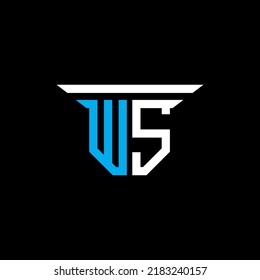 WS letter logo creative design with vector graphic