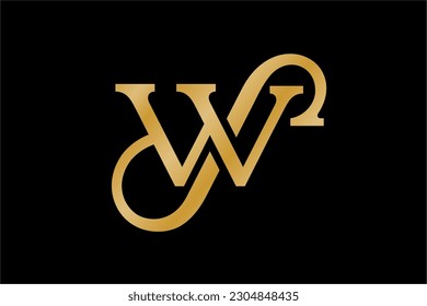 WS letter logo design, monogram, icon, symbol. Beautifully and luxurious carefully crafted W and S letter. Suitable for companies or businesses, including luxury handbags or jewellery brand,