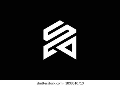 WS letter logo design on luxury background. WS monogram initials letter logo concept. SW icon design. WS elegant and Professional letter icon design on black background. W S SW WS