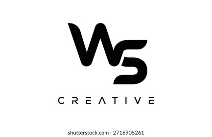 WS Letter Monogram Logo for Modern Creative Brand Identity