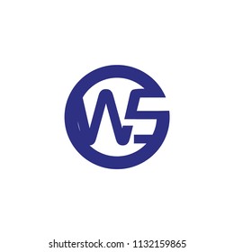 ws letter vector logo