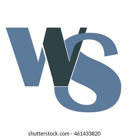 Ws Letter Vector Logo Stock Vector (Royalty Free) 461433820 | Shutterstock