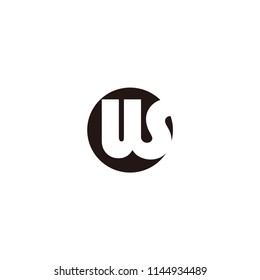 ws letter vector logo. w letter vector logo