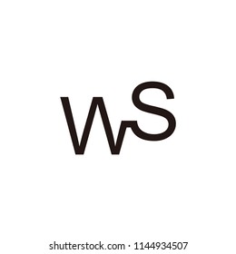 ws letter vector logo. w letter vector logo