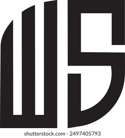 WS logo design , icon, symbol, vector file
