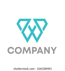 ws logo vector design template sign